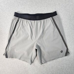 Outerknown Active Endurance Lined Shorts Mens Large Gray Athleticwear Drawstring